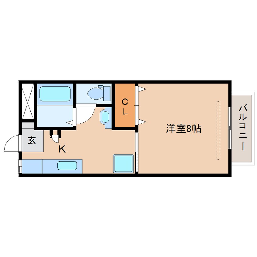 間取図 静岡鉄道静岡清水線/長沼駅 徒歩5分 2階 築17年