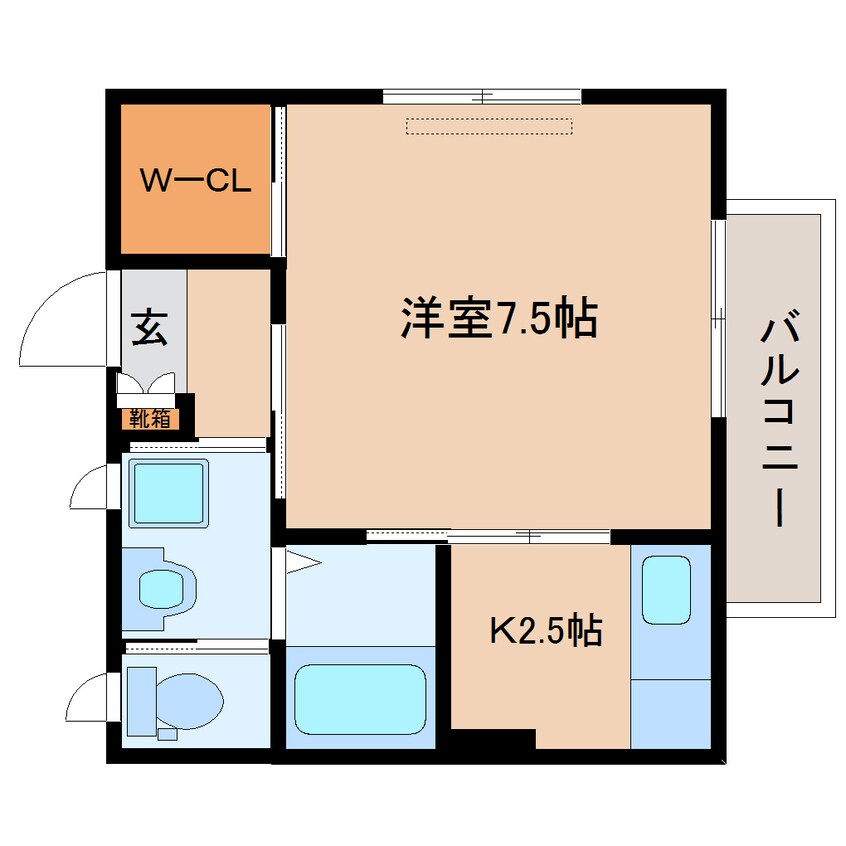 間取図 東海道本線/静岡駅 バス25分唐瀬下車:停歩3分 1階 築18年