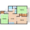 東海道本線/静岡駅 バス:19分:停歩7分 2階 築39年 3DKの間取り