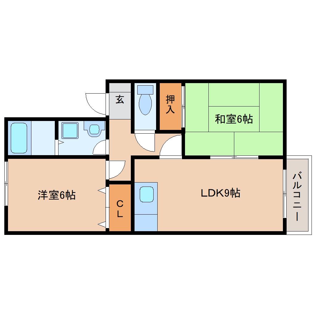 間取り図 東海道本線/静岡駅 バス25分スポーツクラブセイシン前下車:停歩6分 2階 築25年