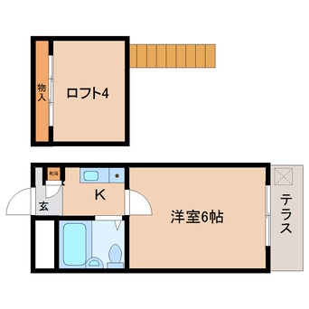 間取図 東海道本線/静岡駅 バス23分静岡中央高校入口下車:停歩1分 1階 築35年