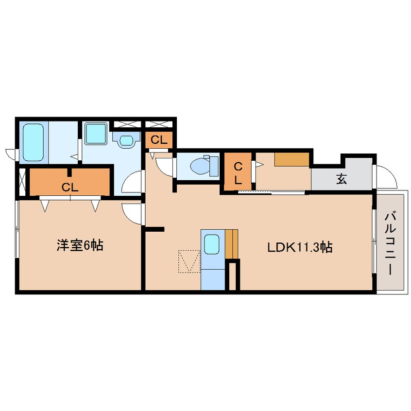 間取図 東海道本線/静岡駅 バス35分麻機不動山下車:停歩4分 1階 築13年