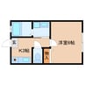 東海道本線/用宗駅 徒歩19分 2階 築14年 1Kの間取り