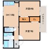 東海道本線/静岡駅 バス:26分:停歩3分 2階 築22年 2DKの間取り
