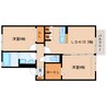 東海道本線/静岡駅 バス:26分:停歩7分 2階 築14年 2LDKの間取り