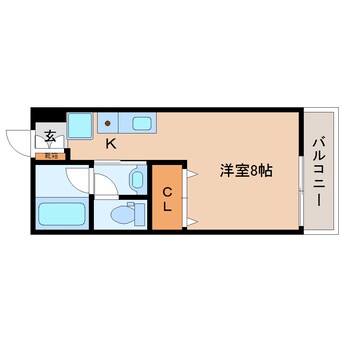 間取図 東海道本線/静岡駅 バス22分秋山町下車:停歩3分 2階 築13年