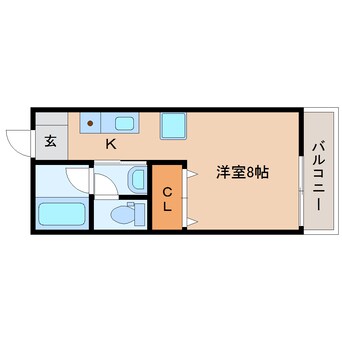 間取図 東海道本線/静岡駅 バス22分秋山町下車:停歩3分 2階 築13年