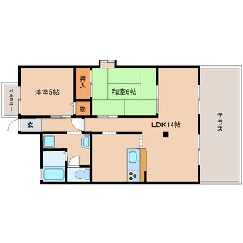 間取図 東海道本線/静岡駅 バス15分岩成不動下車:停歩1分 1階 築35年