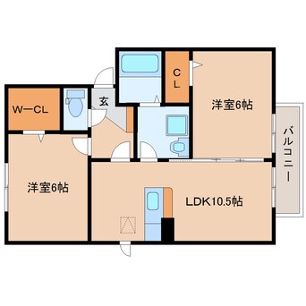 間取図 東海道本線/用宗駅 徒歩4分 1階 築13年