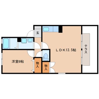 間取図 東海道本線/静岡駅 バス19分記念碑前下車:停歩3分 1階 築28年