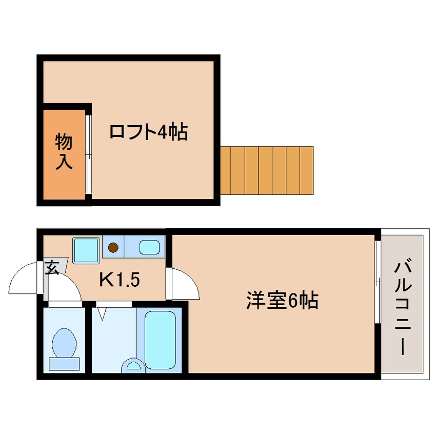 間取図 東海道本線/安倍川駅 徒歩12分 1階 築31年