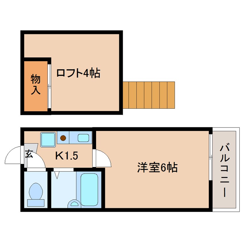 間取図 東海道本線/安倍川駅 徒歩12分 1階 築31年