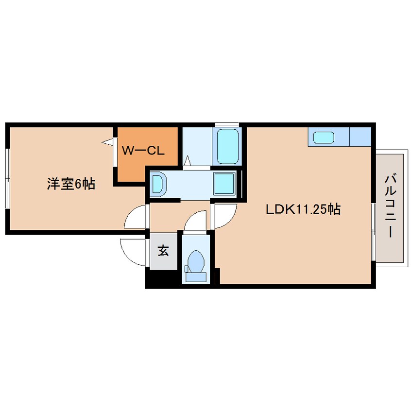 間取図 東海道本線/静岡駅 バス28分下川原五丁目下車:停歩8分 1階 築13年