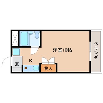 間取図 東海道本線/静岡駅 バス11分材木町下車:停歩4分 3階 築30年