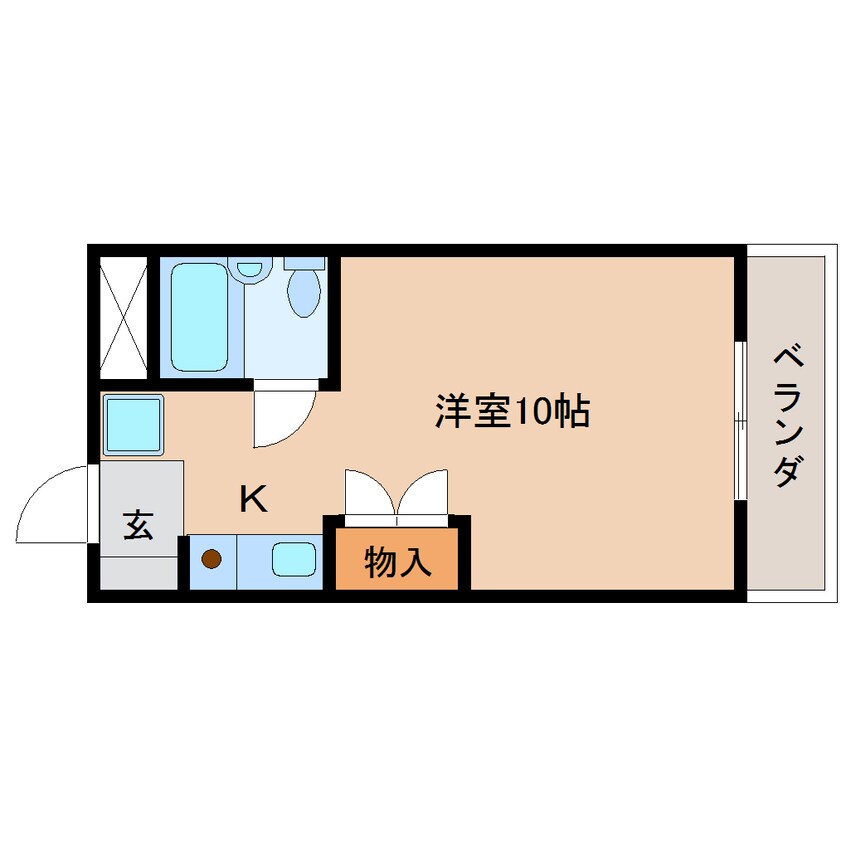 間取図 東海道本線/静岡駅 バス11分材木町下車:停歩4分 3階 築30年