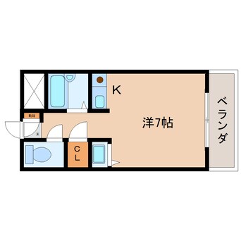 間取図 静岡鉄道静岡清水線/新静岡駅 徒歩7分 3階 築28年