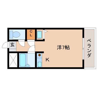 間取図 静岡鉄道静岡清水線/新静岡駅 徒歩7分 4階 築28年