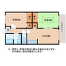 静岡鉄道静岡清水線/古庄駅 徒歩8分 1階 築29年 2LDKの間取り