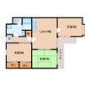 東海道本線/静岡駅 徒歩20分 3階 築40年 3LDKの間取り