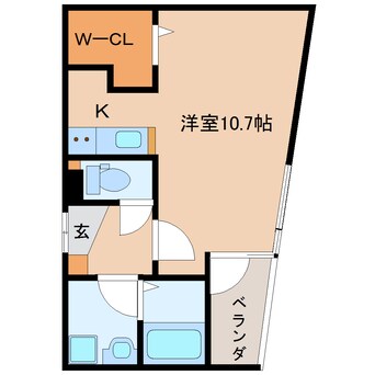 間取図 東海道本線/静岡駅 徒歩12分 3階 築11年