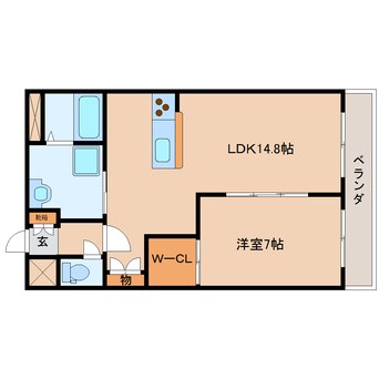 間取図 静岡鉄道静岡清水線/古庄駅 徒歩6分 2階 築12年