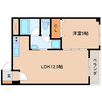 間取図 東海道本線/静岡駅 徒歩15分 2階 築11年