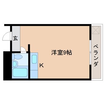 間取図 東海道本線/安倍川駅 徒歩18分 3階 築36年