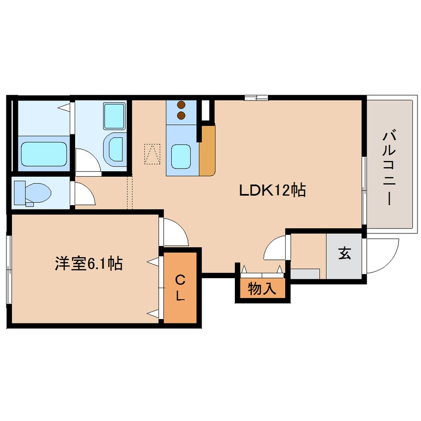 間取図 東海道本線/静岡駅 バス35分服織小学校入口下車:停歩9分 1階 築11年