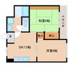 東海道本線/静岡駅 バス:21分:停歩3分 3階 築29年 2DKの間取り