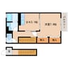 東海道本線/安倍川駅 徒歩11分 2階 築13年 1DKの間取り