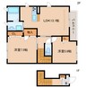東海道本線/静岡駅 バス:17分:停歩3分 2階 築11年 2LDKの間取り