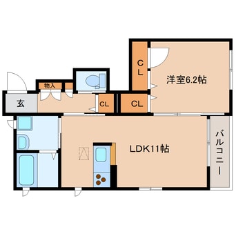 間取図 東海道新幹線（東海）/静岡駅 バス18分千代田小学校前下車:停歩7分 1階 築11年