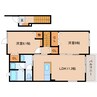 東海道本線/静岡駅 バス:30分:停歩10分 2階 築11年 2LDKの間取り