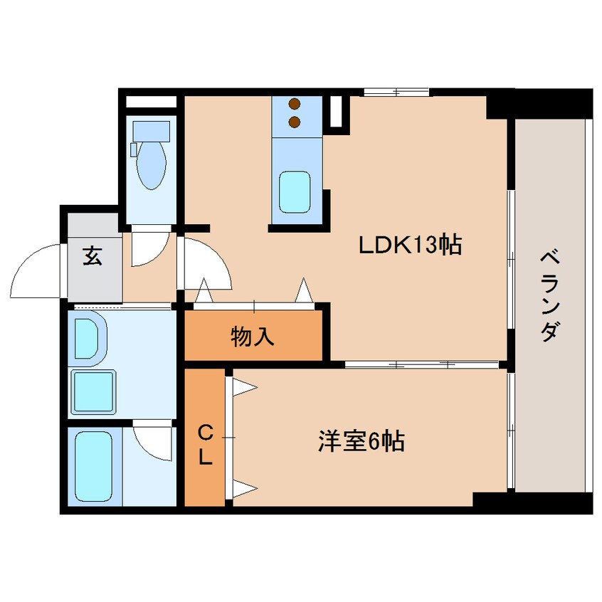 間取図 静岡鉄道静岡清水線/音羽町駅 徒歩10分 1階 築10年