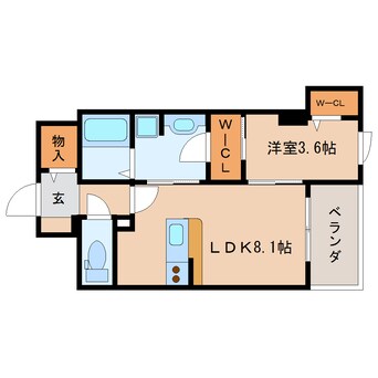 間取図 東海道本線/東静岡駅 徒歩1分 2階 築9年