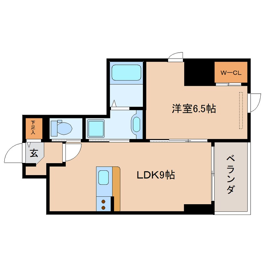 間取図 東海道本線/東静岡駅 徒歩1分 8階 築11年