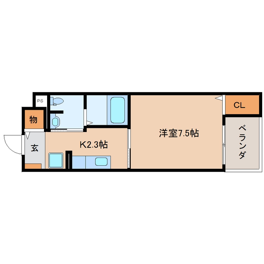 間取図 東海道本線/静岡駅 バス17分千代田三丁目下車:停歩4分 1階 築11年