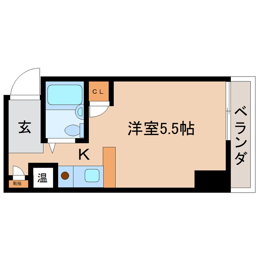 間取図 静岡鉄道静岡清水線/新静岡駅 徒歩3分 3階 築35年