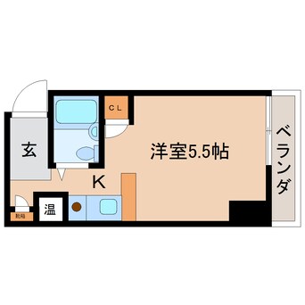 間取図 静岡鉄道静岡清水線/新静岡駅 徒歩3分 2階 築35年