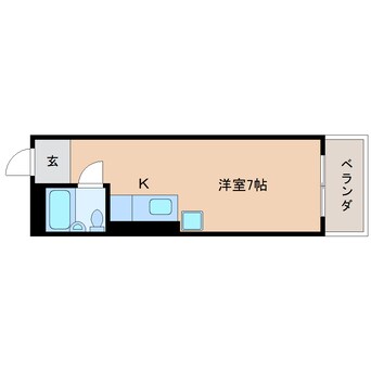 間取図 東海道本線/静岡駅 徒歩12分 4階 築39年