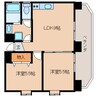 東海道本線/静岡駅 徒歩19分 4階 築34年 2LDKの間取り