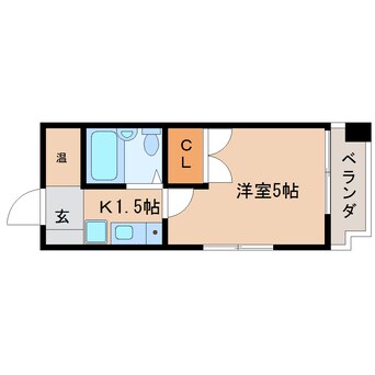 間取図 静岡鉄道静岡清水線/音羽町駅 徒歩3分 4階 築36年