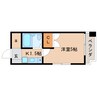 静岡鉄道静岡清水線/音羽町駅 徒歩3分 4階 築37年 1Kの間取り