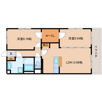 間取図 東海道本線/静岡駅 バス18分上土団地前下車:停歩1分 5階 築10年