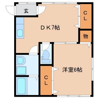 間取図 東海道本線/静岡駅 バス25分スポーツクラブセイシン前下車:停歩7分 3階 築34年