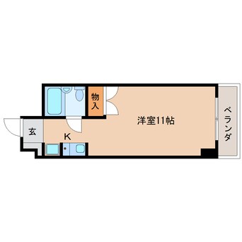 間取図 東海道本線/静岡駅 バス15分材木町下車:停歩3分 1階 築35年