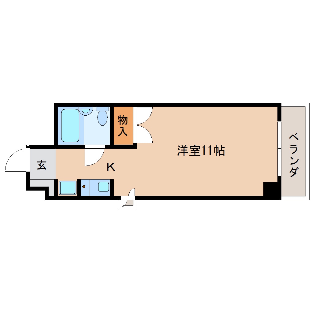 間取り図 東海道本線/静岡駅 バス15分材木町下車:停歩3分 3階 築35年