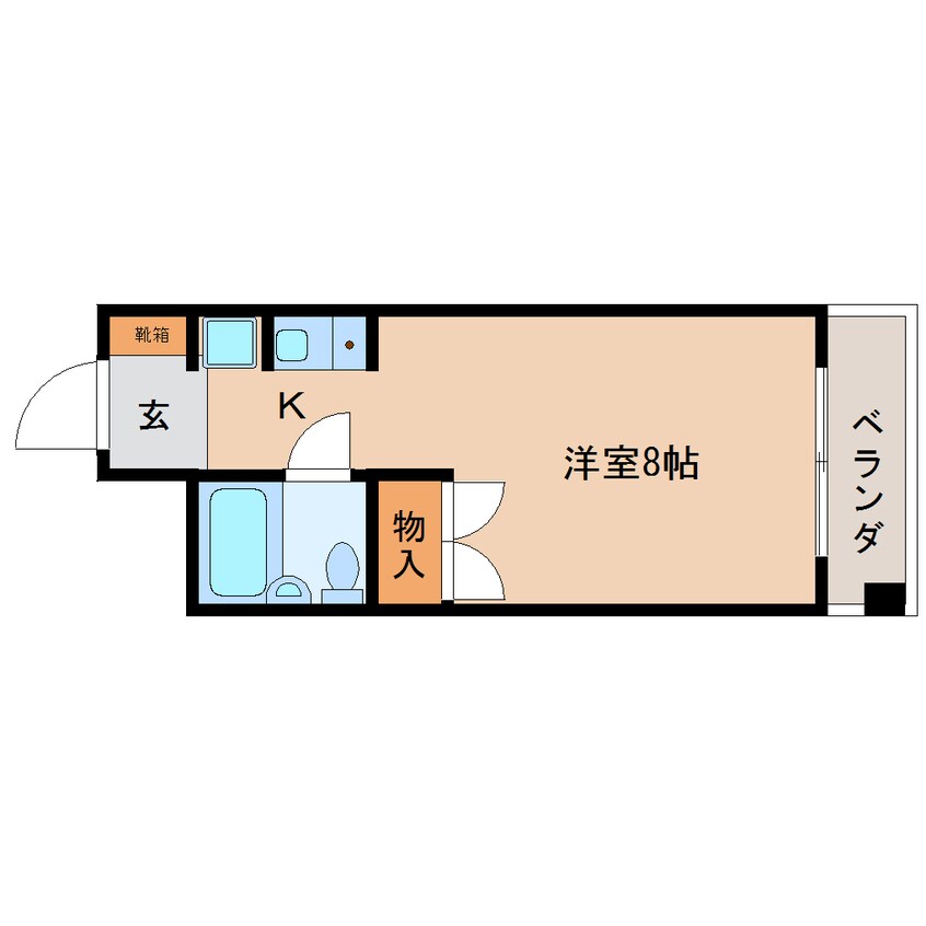 間取図 東海道本線/静岡駅 バス15分材木町下車:停歩3分 3階 築33年