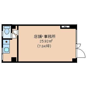 間取図 静岡鉄道静岡清水線/新静岡駅 徒歩6分 1階 築34年