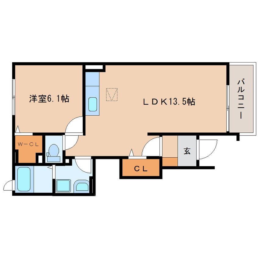 間取図 東海道本線/静岡駅 バス36分麻機ヶ丘下車:停歩7分 1階 築14年
